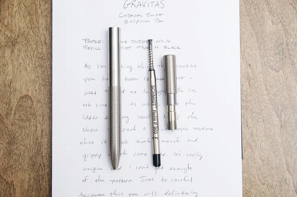 Gravitas Laser Etched Ballpoint Pen Review — The Pen Addict